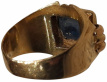 18 Karaat gouden ring met een saffier 18 Karaat gouden ring met een saffier