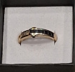 18 karaat gouden ring met saffier 18 karaat gouden ring met saffier
