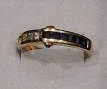 18 karaat gouden ring met saffier 18 karaat gouden ring met saffier