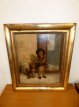 19de eeuws schilderij "jongen met hondje" 19de eeuws schilderij "jongen met hondje".