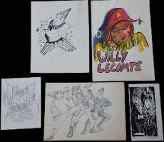 5 werken van Willy Lecomte