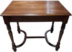 antieke eiken schrijftafel met verdoken lade antieke eiken schrijftafel met verdoken lade