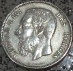 België 5 fr zilveren munt 1875 België 5 fr zilveren munt 1875