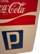 Coca-Cola parking reclamebord in metaal uit 1970 Coca-Cola parking reclamebord in metaal uit 1970