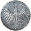 Duitsland 5 mark 1951 Duitsland 5 mark 1951.