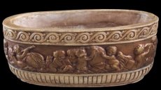 engeltjes plantenbak in plaaster engeltjes plantenbak in plaaster