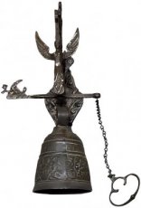 grote bronskleurige muurbel grote bronskleurige muurbel