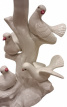 Italiaanse keramieken lamp met vogels Italiaanse keramieken lamp met vogels