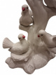 Italiaanse keramieken lamp met vogels Italiaanse keramieken lamp met vogels