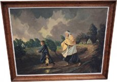 J. Denef geestelijke met misdienaar J. Denef geestelijke met misdienaar