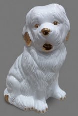 Chien Saint-Bernard en céramique