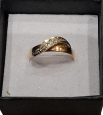 klein 18 KT gouden damesring