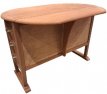 mahonie klaptafel met 6 laden mahonie klaptafel met 6 laden