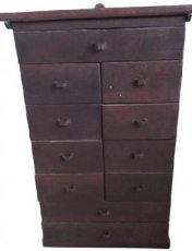 origineel eiken ladenkastje