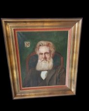 oud mansportret met schild "Von Syben"