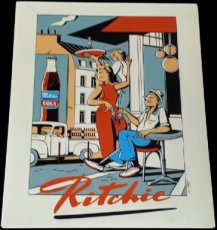 Ritchie cola reclamebord Ritchie cola reclamebord
