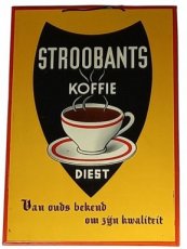 Stroobants Koffie 1957 reclamebord Stroobants Koffie 1957 reclamebord