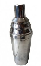 silver plated shaker.
