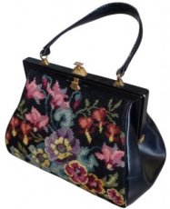 vintage geborduurde handtas vintage geborduurde handtas