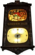 vintage Ginder-ale wandklok vintage Ginder-ale wandklok