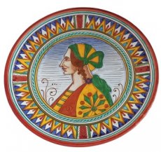 wandbord "dame" Italië