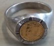 zilver en gouden ring JFK zilver en gouden ring JFK